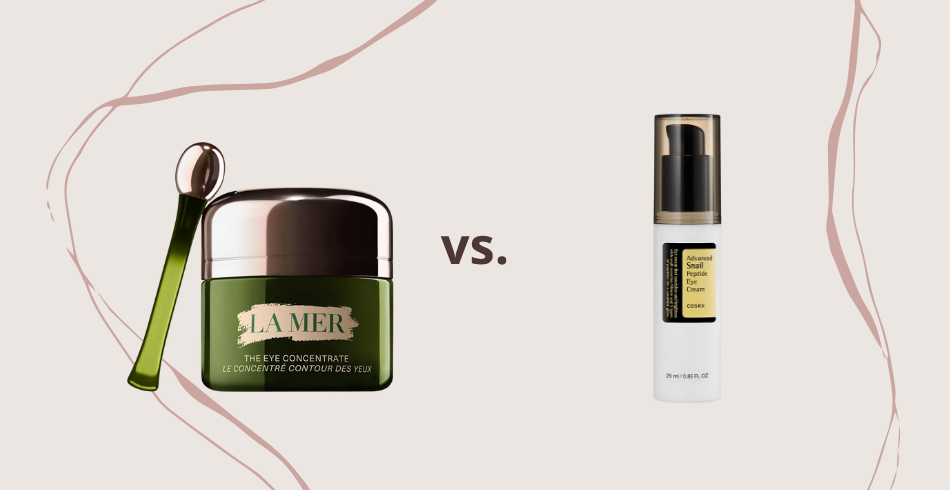 La Mer The Eye Concentrate vs. COSRX Advanced Snail Peptide Eye Cream